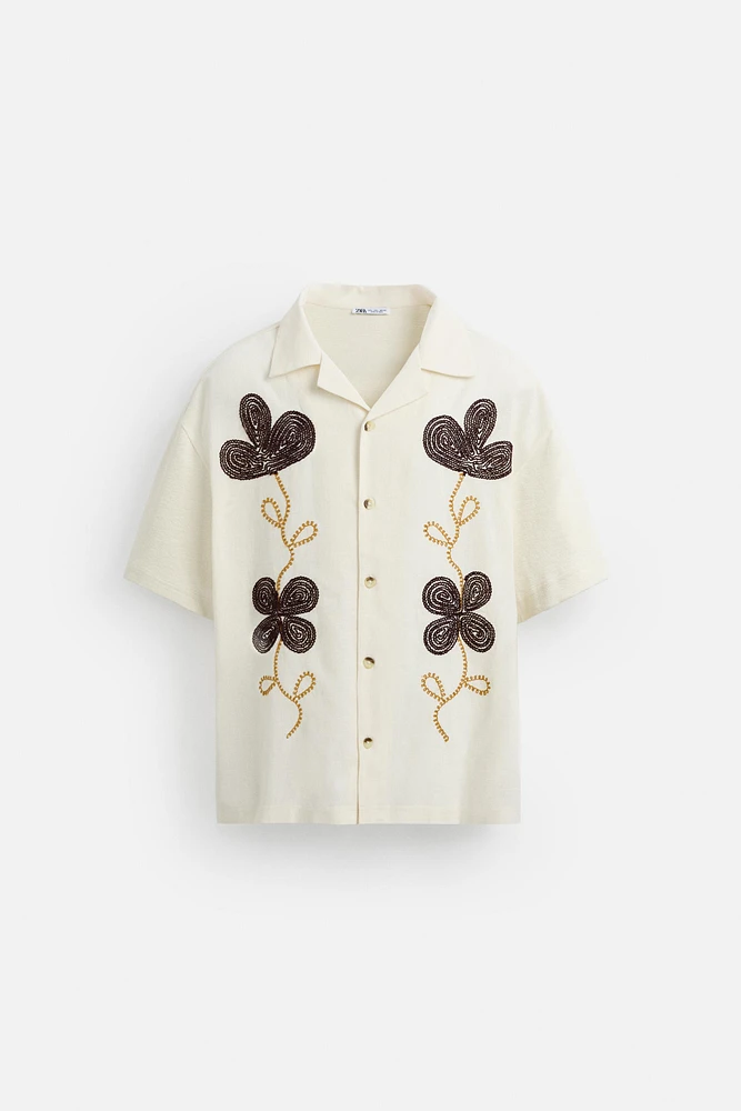 FLORAL EMBROIDERY SHIRT