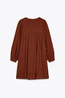 EMBROIDERED SHORT DRESS