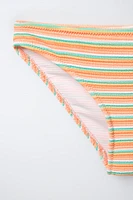 6-14 ANS/ BIKINI RAYURES MULTICOLORE