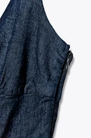 Z1975 STRAPPY DENIM MIDI DRESS