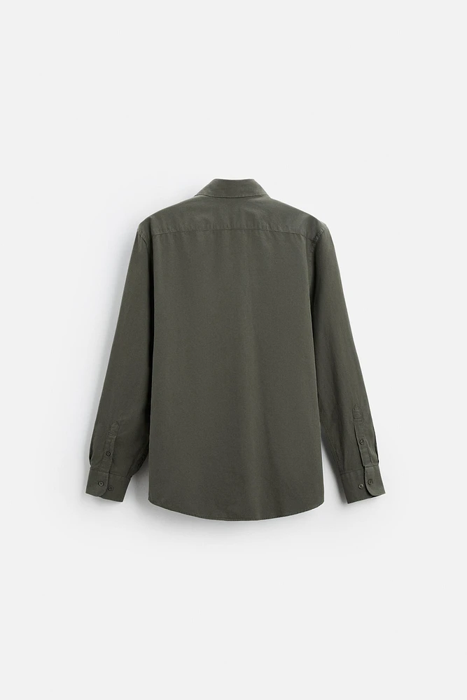 TEXTURED WEAVE TWILL SHIRT