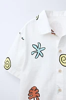 SEASHELL PRINT SHIRT