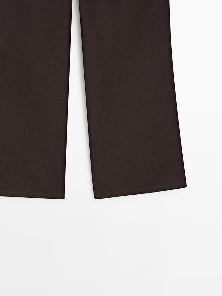 Pantalon palazzo lyocell