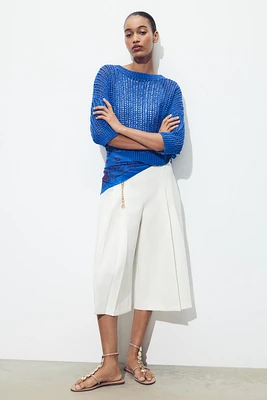 FRENCH SLEEVE KNIT TOP