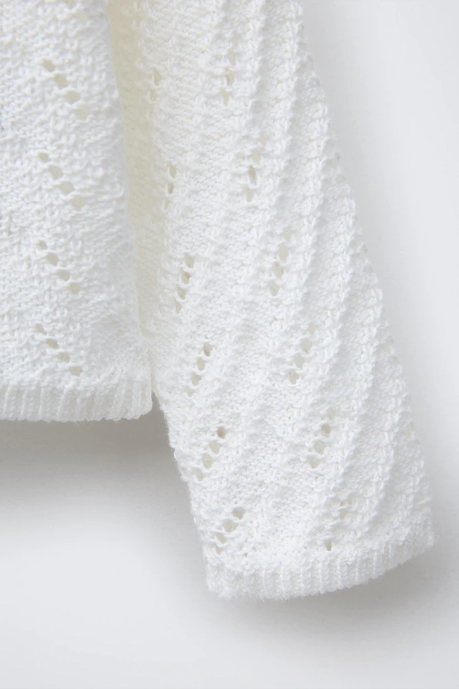 GILET EN MAILLE TEXTURÉE