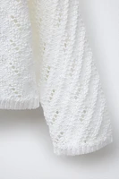 GILET EN MAILLE TEXTURÉE