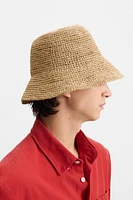 RAFFIA BUCKET HAT