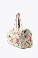 SAC MATELASSÉ BRODERIES CONTRASTE
