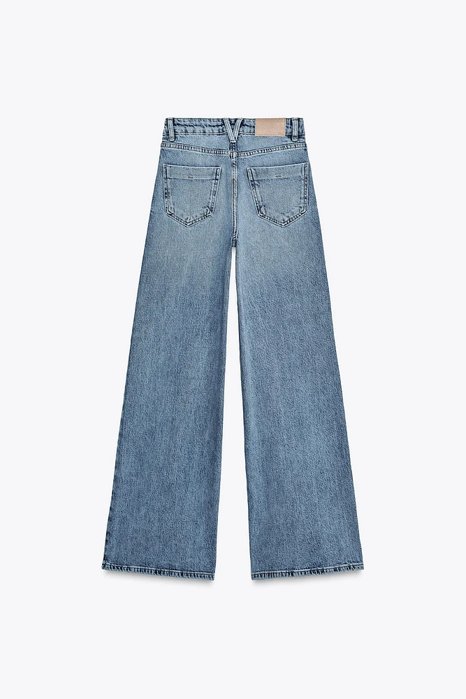 Z1975 HIGH RISE WIDE LEG LONG LENGTH JEANS