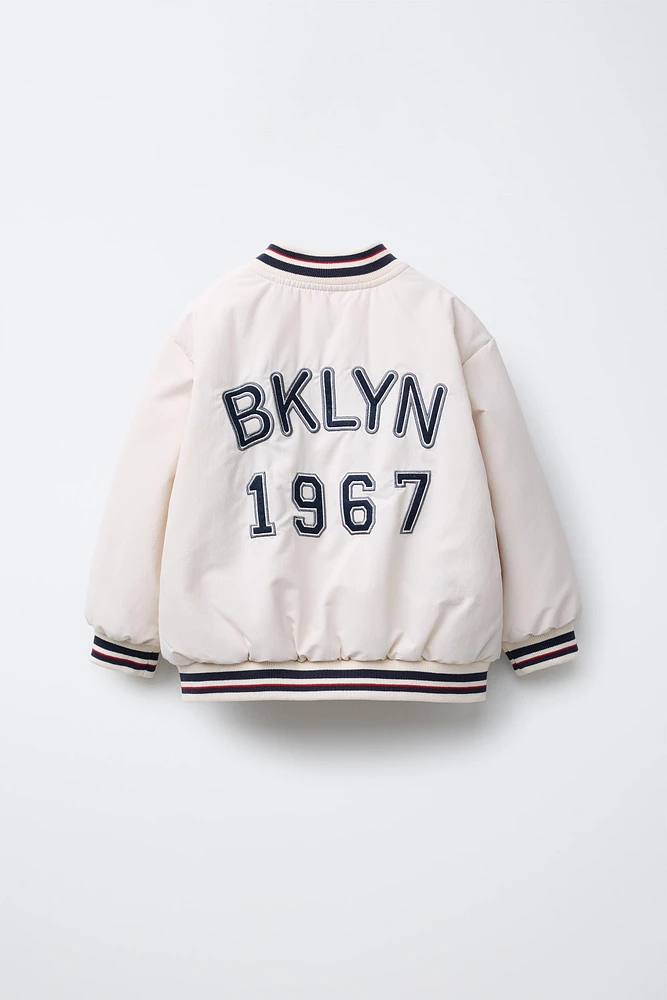 BLOUSON BOMBER TECHNIQUE VARSITY