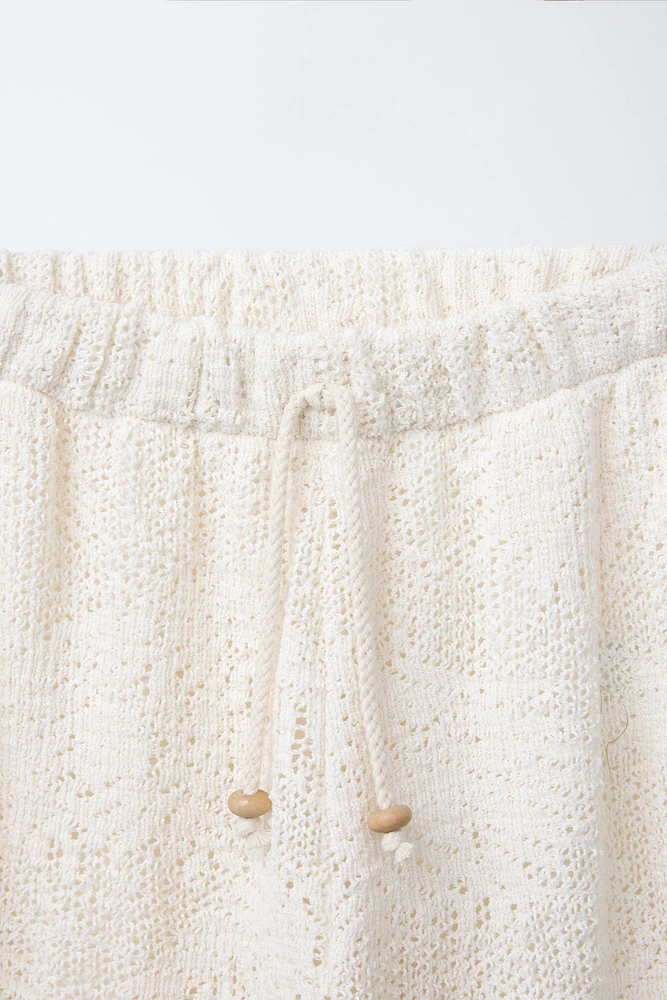 PANTALON DROIT EN MAILLE