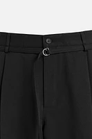 PLEATED BELTED PANTS