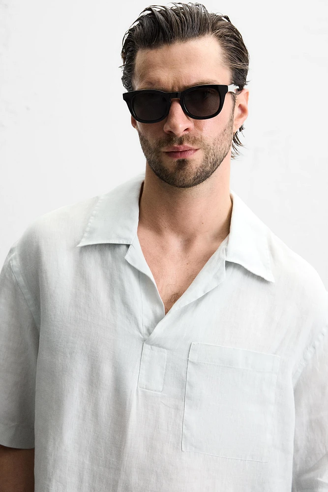 100% LINEN POLO SHIRT