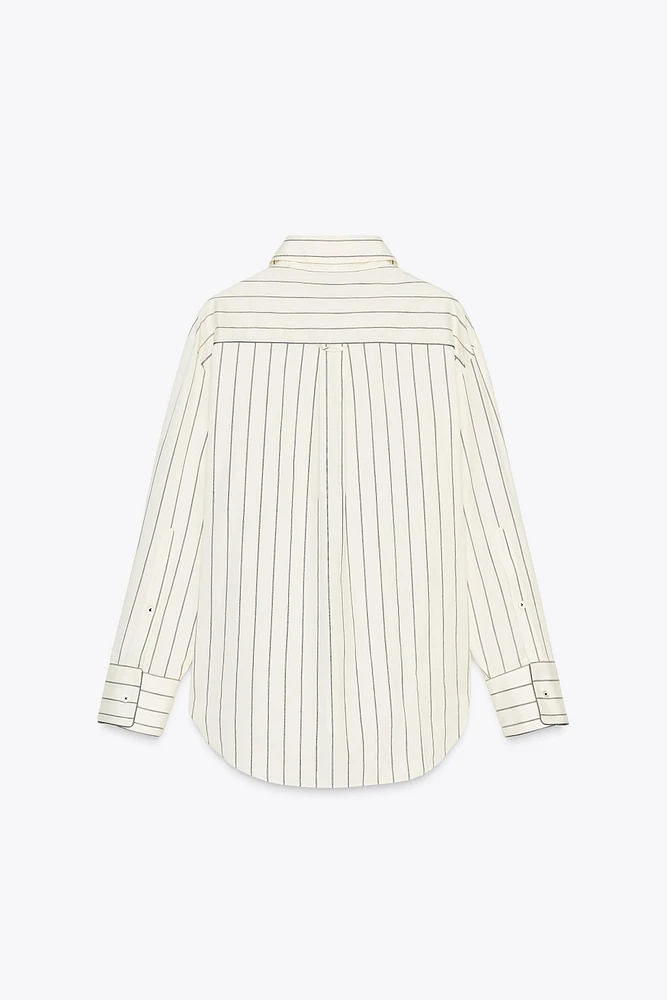 ZW COLLECTION STRIPED OVERSIZE SHIRT