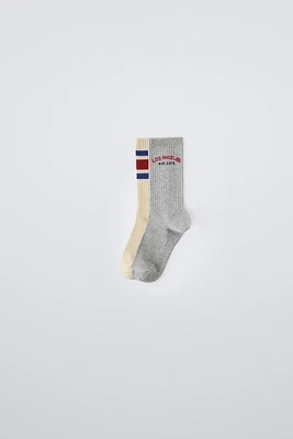 TWO-PACK OF LONG SPORTY SOCKS