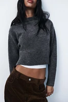 SOFT KNIT SHORT SWEATER