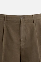 WASHED SUIT PANTS