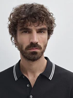 100% cotton knit polo shirt