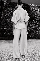 PANTALON LARGE TAILLE ÉLASTIQUE