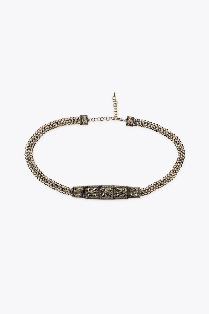 ENGRAVED PIECE LINK BELT