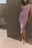 ASYMMETRIC MIDI DRESS