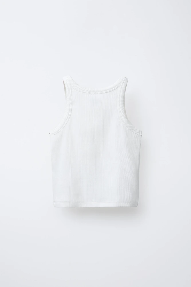 T-SHIRT CÔTELÉ BIJOUX