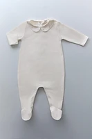CHILDREN'S ROMPER WITH FLORAL EMBROIDERY