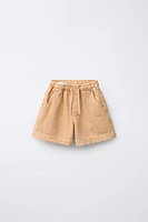 SHORT À TAILLE PLISSÉE