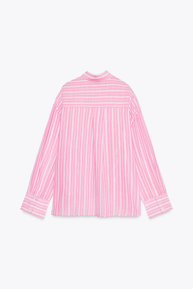 STRIPED OVERSIZED SHIRT