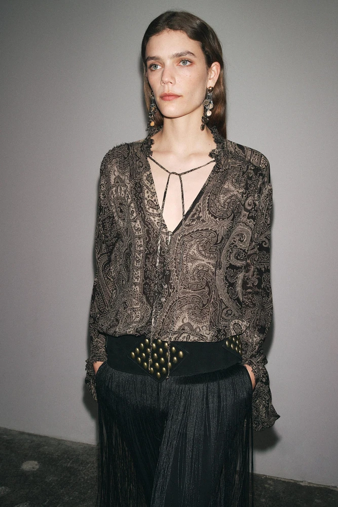 ZW COLLECTION PRINTED SHIRT