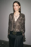 ZW COLLECTION PRINTED SHIRT