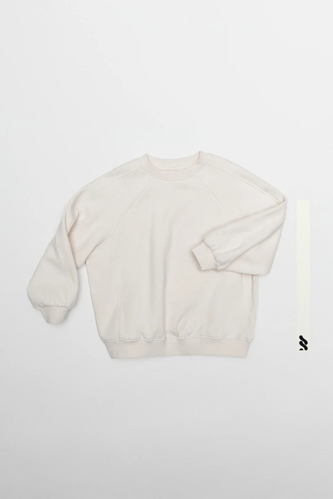 PLAIN CUT-OUT SWEATSHIRT