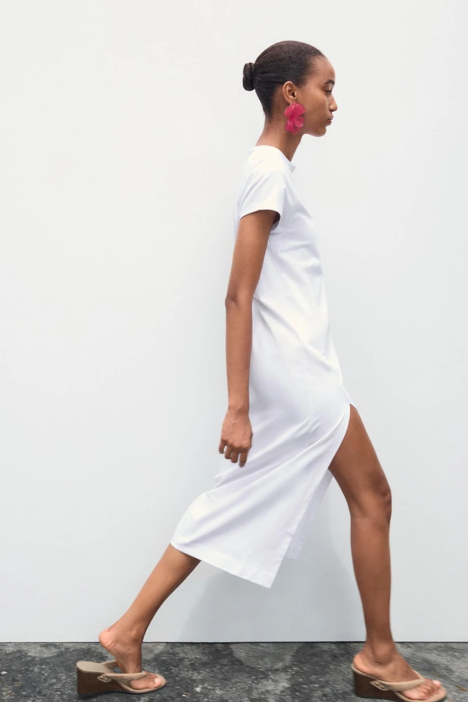 ROBE MI-LONGUE DÉLAVÉE