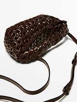 Nappa leather braided mini bag