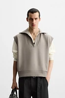 TECHNICAL QUARTER-ZIP SWEATSHIRT