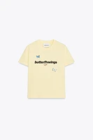 MARIAN ELLIS ROWAN BUTTERFLY PRINT T-SHIRT