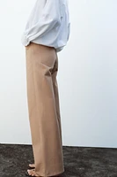 PANTALON LARGE À TAILLE HAUTE