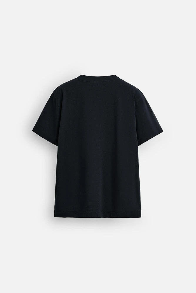 BUTTON NECK T-SHIRT