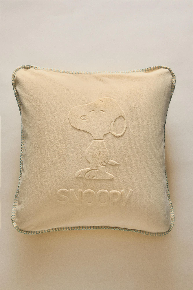 PEANUTS™ CHILDREN’S THROW PILLOW COVER WITH RAISED DESIGN