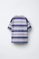 PATCH STRIPED T-SHIRT