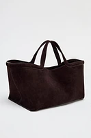 ELONGATED SUEDE SHOPPER