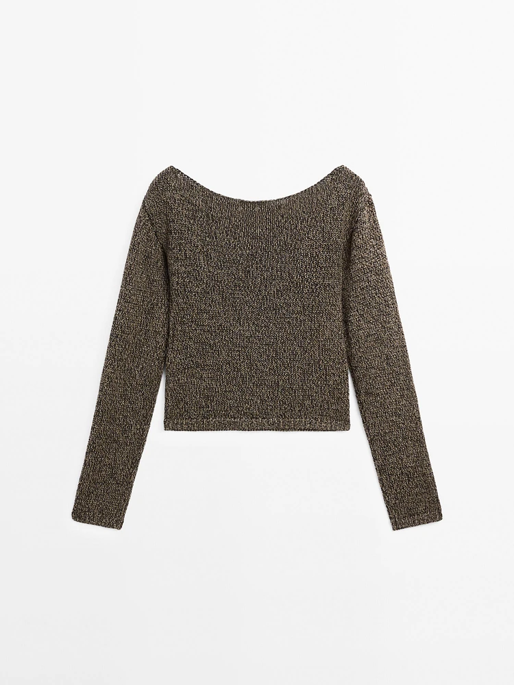 Pull en maille ajourée
