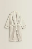 (400 GXM²) BATHROBE WITH PIPING