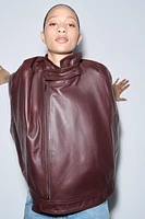 ZW COLLECTION LIMITED EDITION 100% LEATHER CAPE