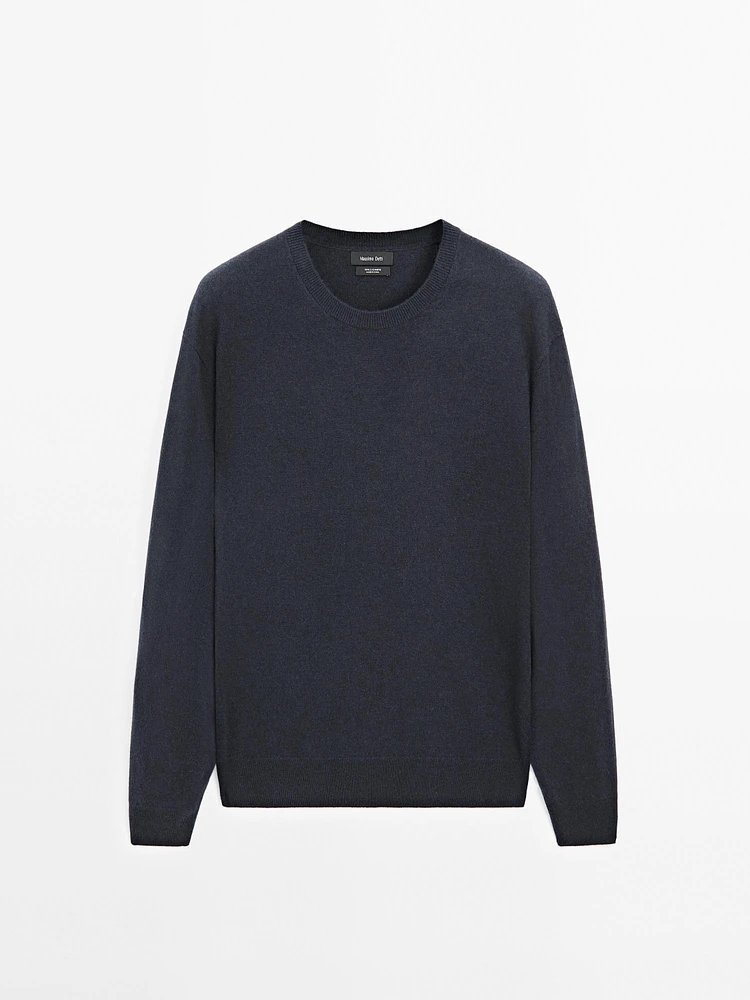 Pull en maille de cachemire à col rond
