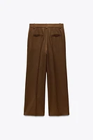 PANTALON LARGE AVEC LAINE MANTECO COLLECTION ZW