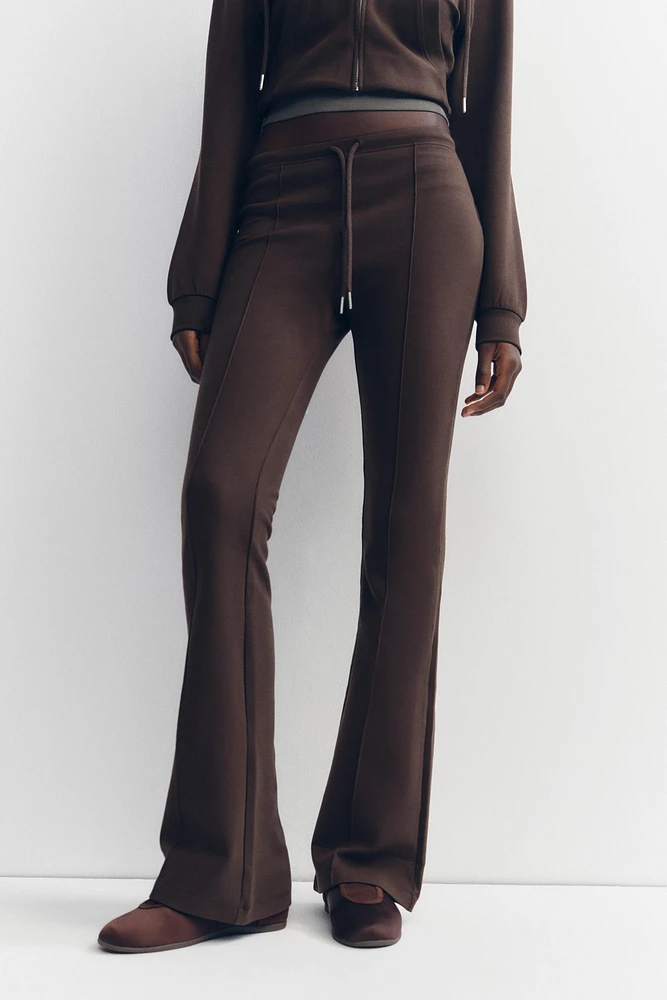 PANTALON FLARE INTERLOCK COUTURES