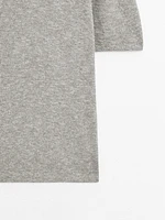 T-shirt manches courtes maille moulinée