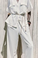 RUSTIC WIDE LEG RAMIE PANTS