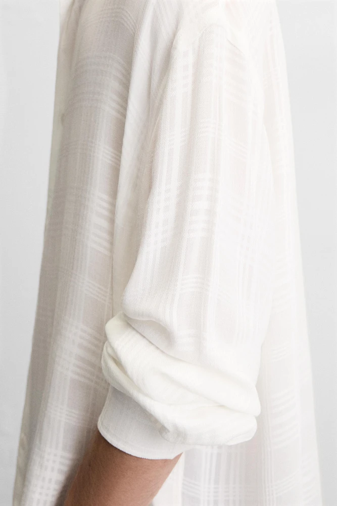 CHEMISE JACQUARD À CARREAUX